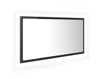 Badkamerspiegel LED Hoogglans Grijs 90x37cm | -34%