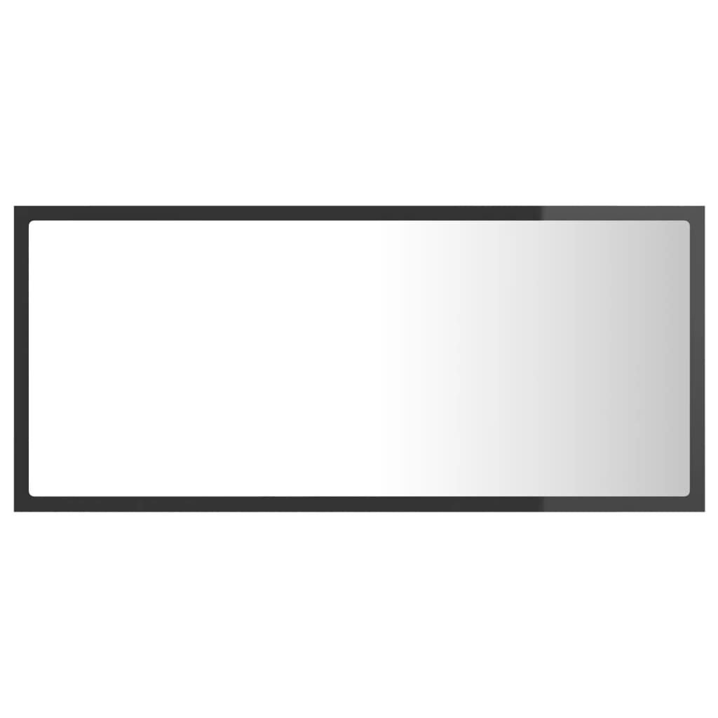 Badkamerspiegel LED Hoogglans Grijs 90x37cm | -34%
