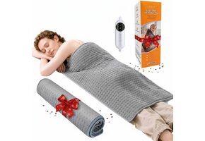 XXL Warmtekussen 100x50cm: 10 standen, timer, wasbaar - 46% korting!