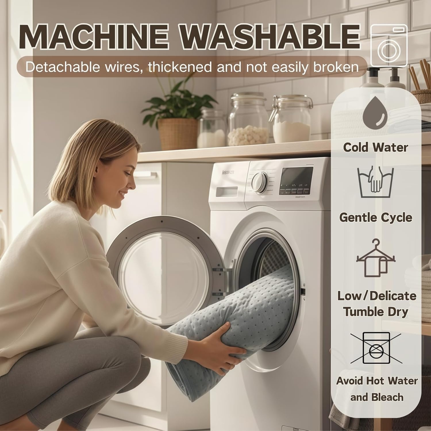 XXL Elektrisch Warmtekussen 100x50 cm met 10 Warmtestanden | 34% Korting