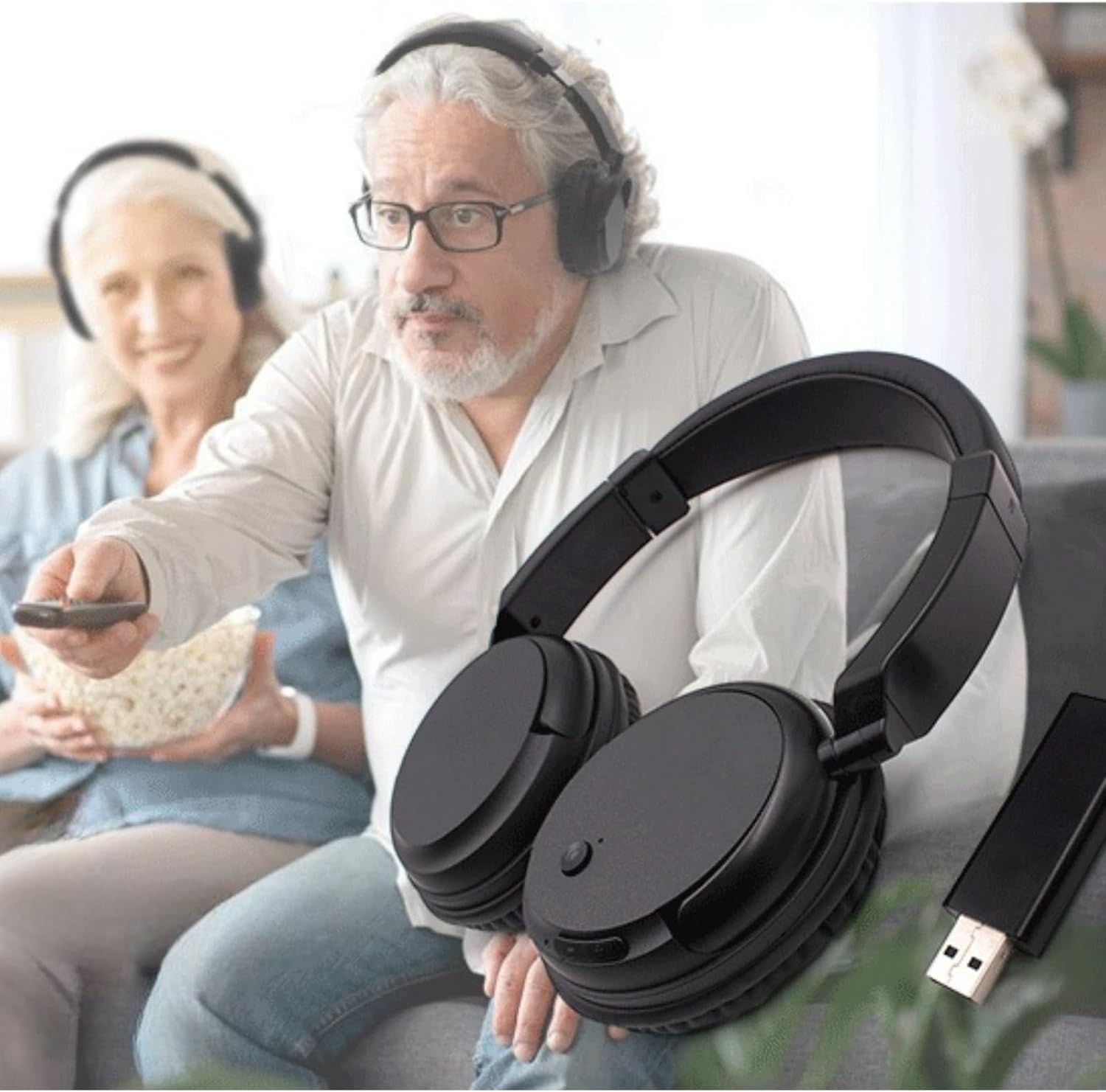 Draadloze TV Headset Bluetooth 5.3 met USB-zender - 32% Korting