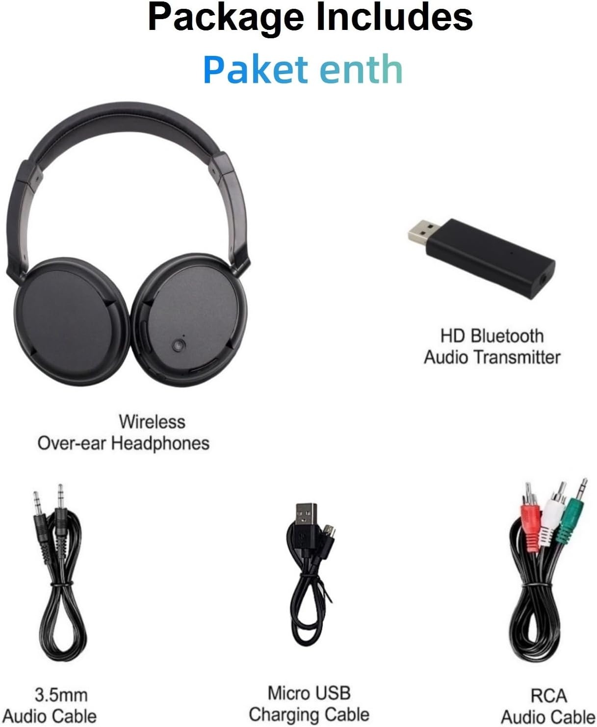 Draadloze TV Headset Bluetooth 5.3 met USB-zender - 32% Korting