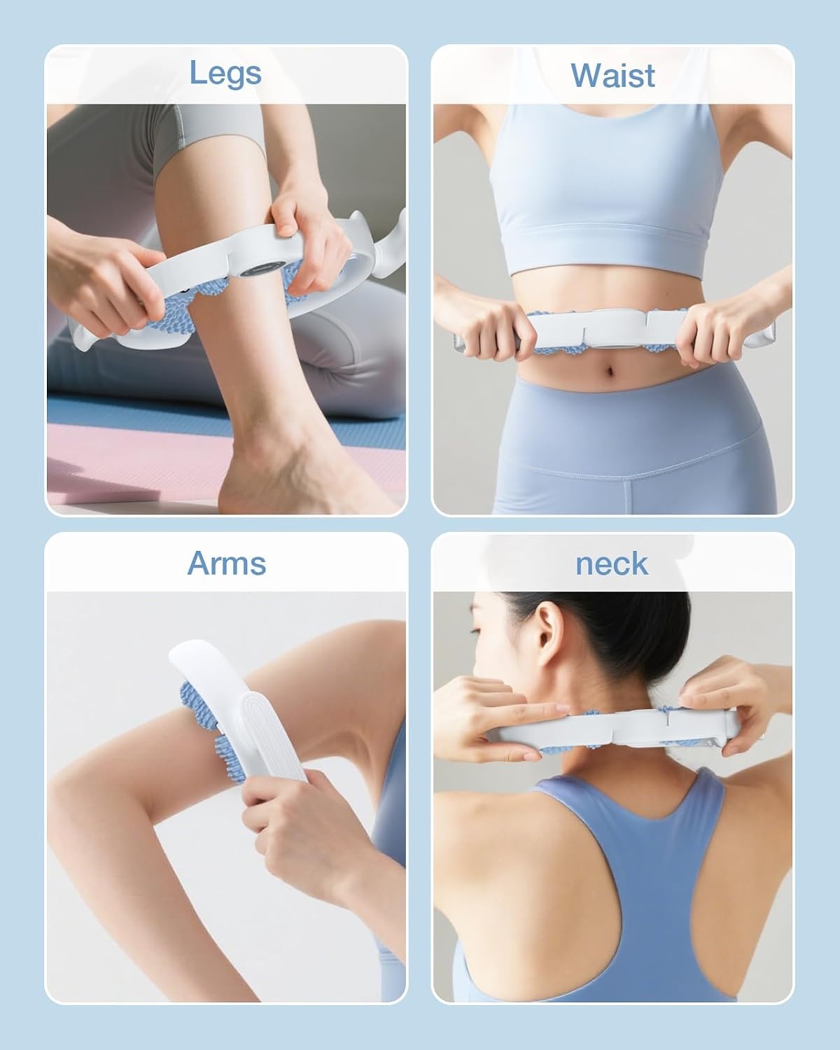 Anti-cellulitis Massageapparaat - Huidversteviging Dijen & Billen - Blauw