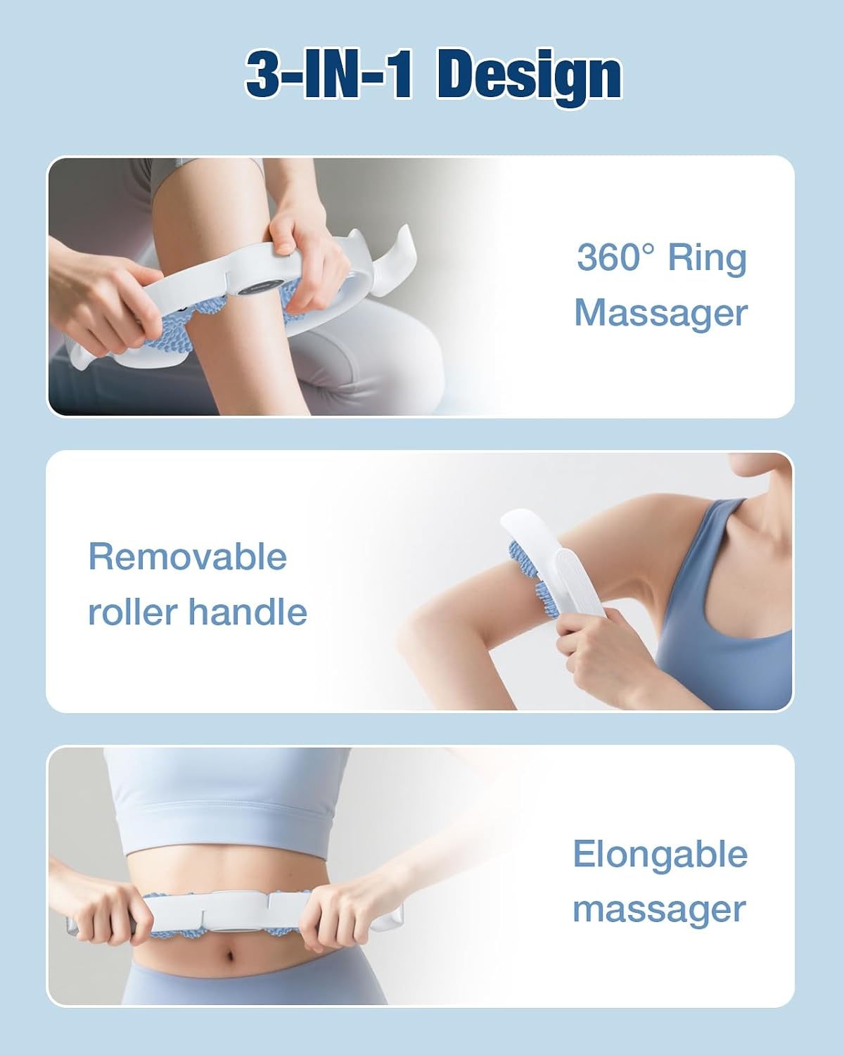 Anti-cellulitis Massageapparaat - Huidversteviging Dijen & Billen - Blauw