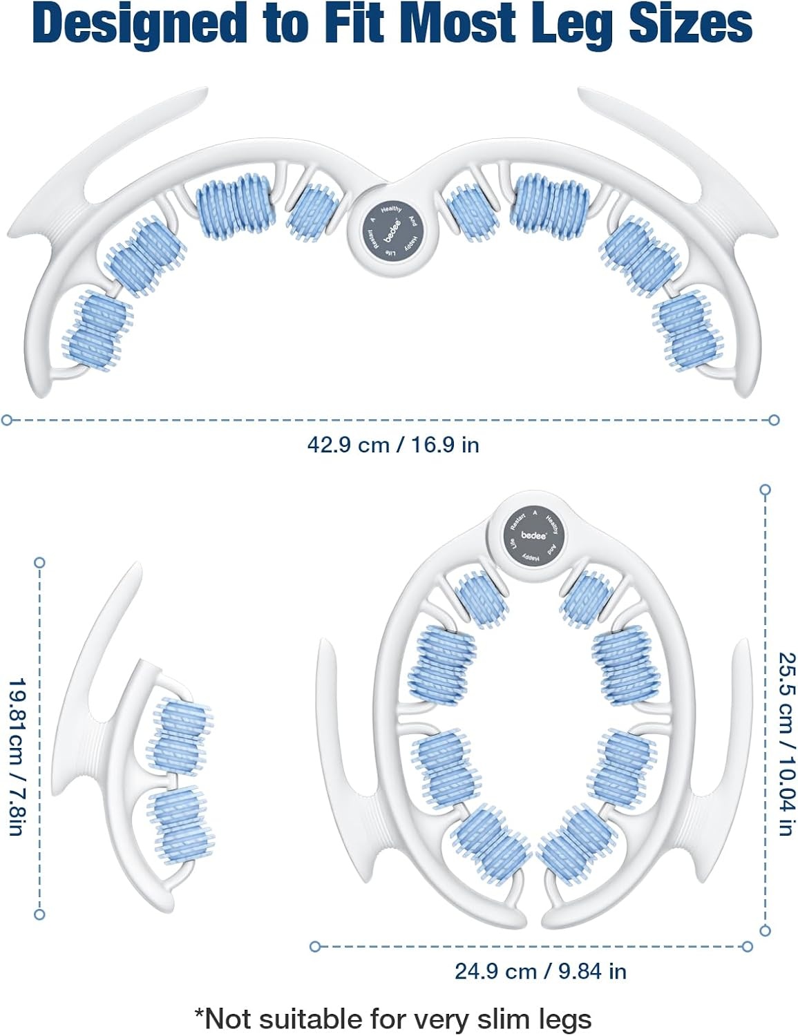 Anti-cellulitis Massageapparaat - Huidversteviging Dijen & Billen - Blauw