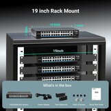 24-Poorts PoE+ Switch 400W met 2x Gigabit Uplink - 34% Korting
