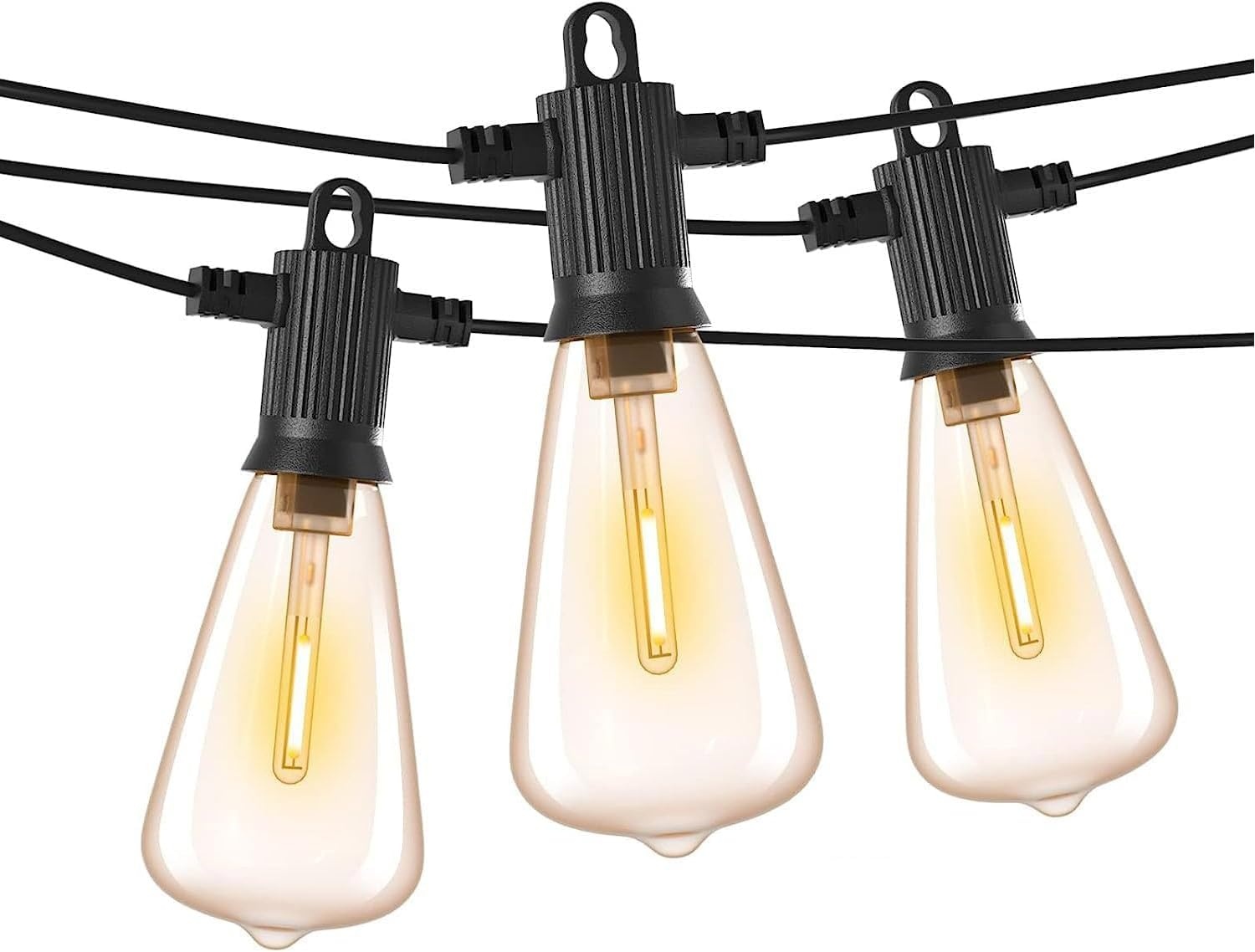 Lichtsnoer Buiten & Binnen 45m - 63 LED Lampen Warmwit - 34% Korting!