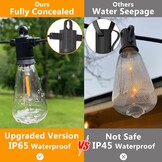 Lichtsnoer Buiten & Binnen 45m - 63 LED Lampen Warmwit - 34% Korting!