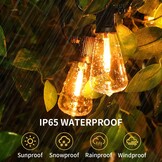 Lichtsnoer Buiten & Binnen 45m - 63 LED Lampen Warmwit - 34% Korting!