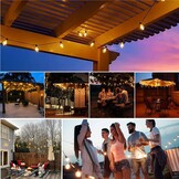 Lichtsnoer Buiten & Binnen 45m - 63 LED Lampen Warmwit - 34% Korting!