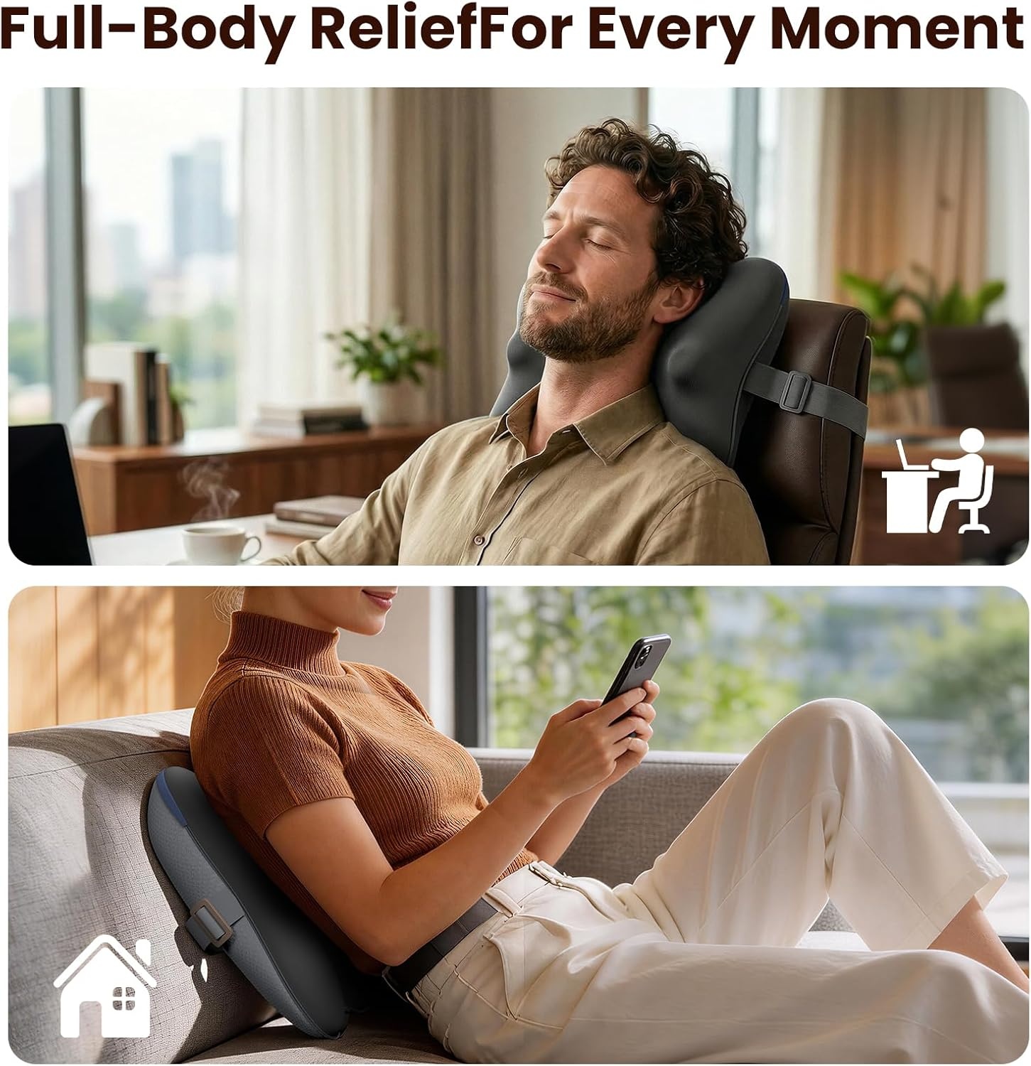 Elektrisch Nek- & Rugmassageapparaat EZBack-R Shiatsu met Korting
