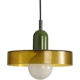 Pendellamp Groen Glas Ø25cm | In hoogte verstelbaar 180cm | Mid-Century Modern | 34% Korting