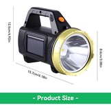 Oplaadbare LED Zaklamp Zoeklicht | 43% Korting
