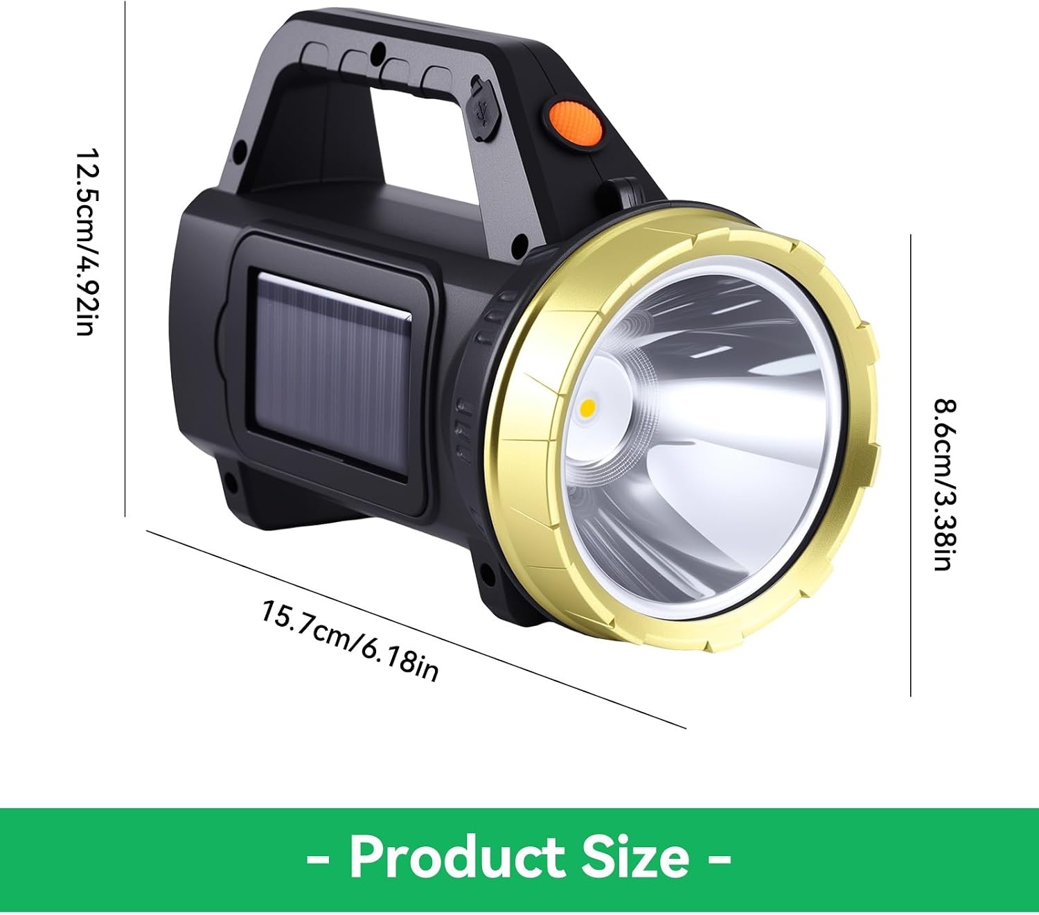 Oplaadbare LED Zaklamp Zoeklicht | 43% Korting