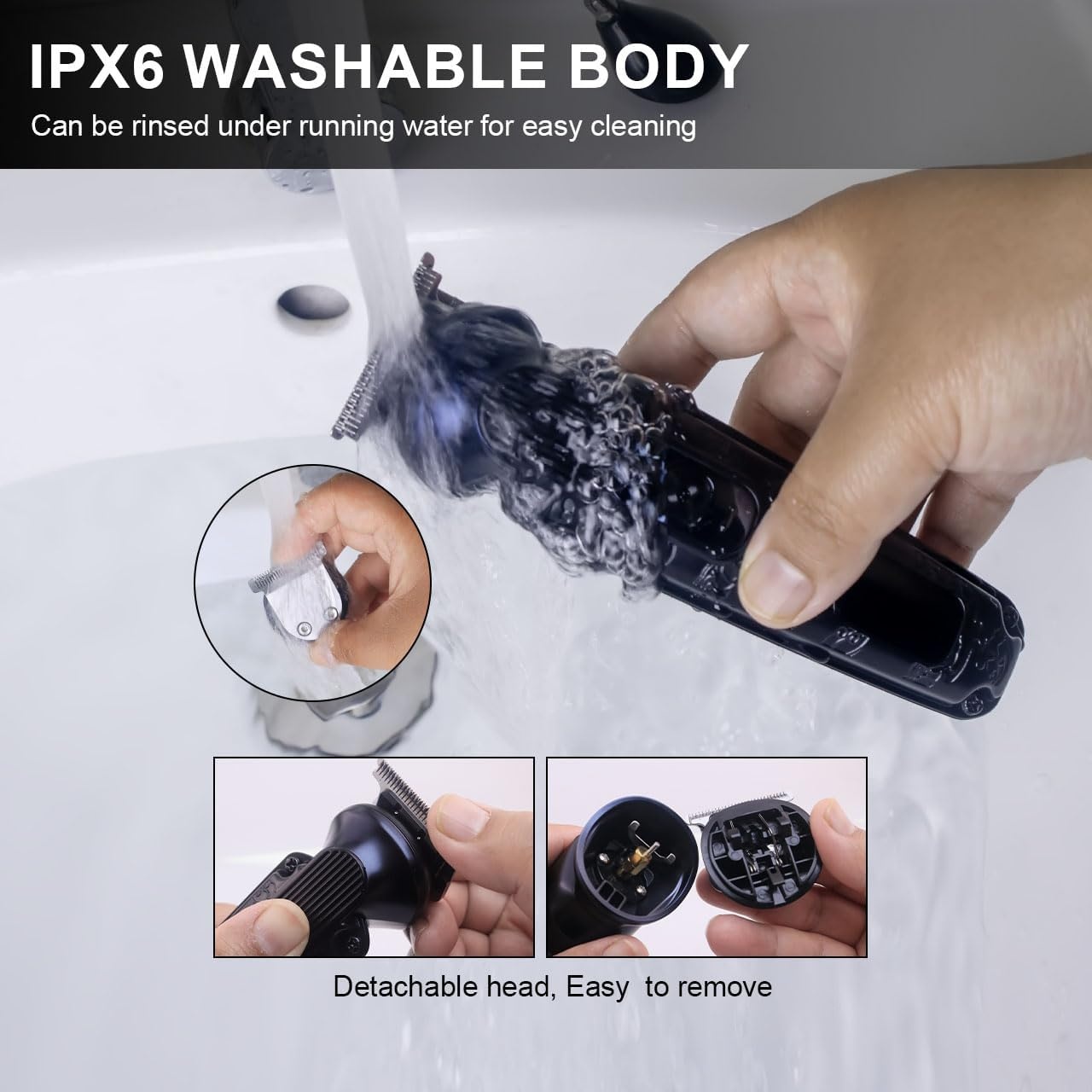8-in-1 Baardtrimmer & Scheerapparaat - Instelbare Snelheid, Waterdicht