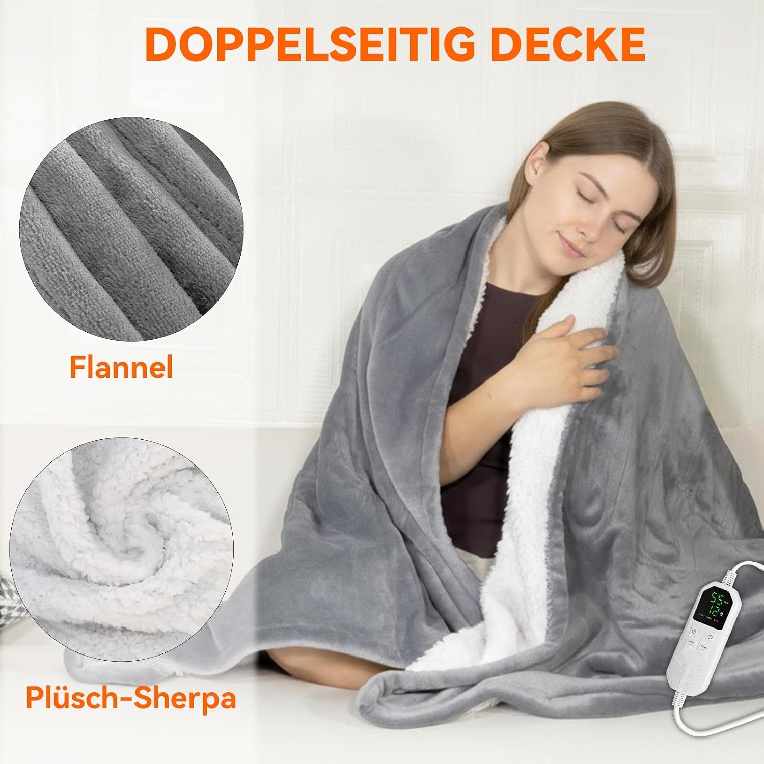 Elektrische deken 180x150 cm Flanel - 33% Korting!