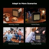 Retro Bluetooth Speaker 20W Goud/Zwart - 29% Korting