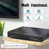 Regiovrije DVD-speler met 1080p Upscaling & USB - 34% Korting