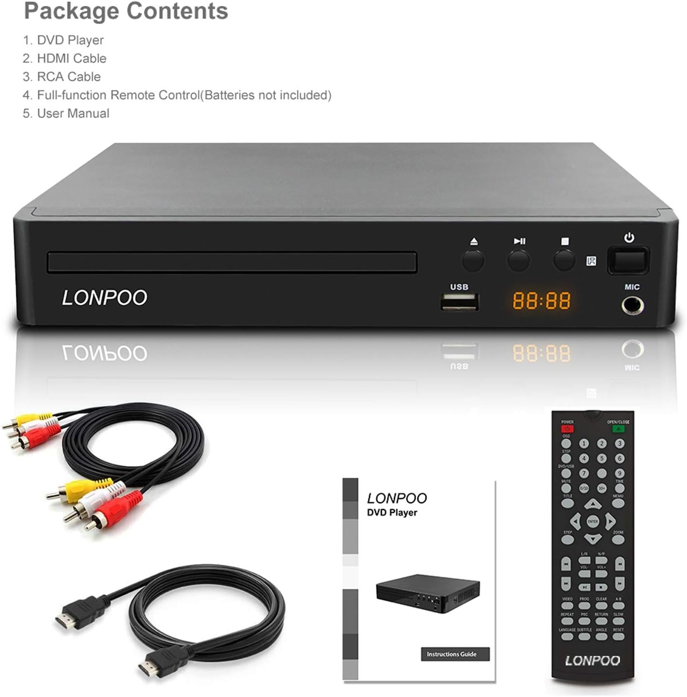 Regiovrije DVD-speler met 1080p Upscaling & USB - 34% Korting