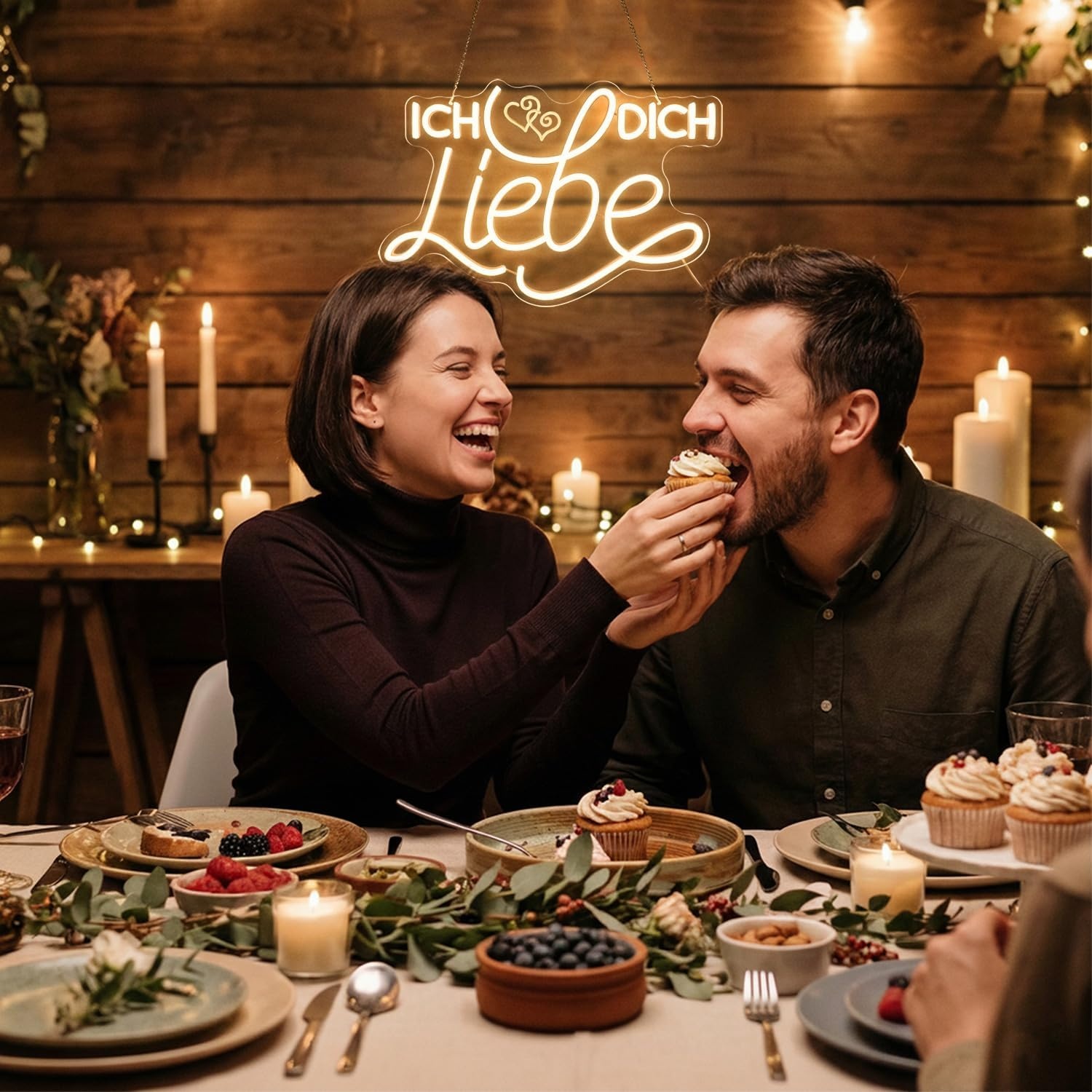 LED Neonlicht 'Ich liebe Dich' 58% Korting | Warmwit, 40x26cm