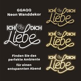 LED Neonlicht 'Ich liebe Dich' 58% Korting | Warmwit, 40x26cm