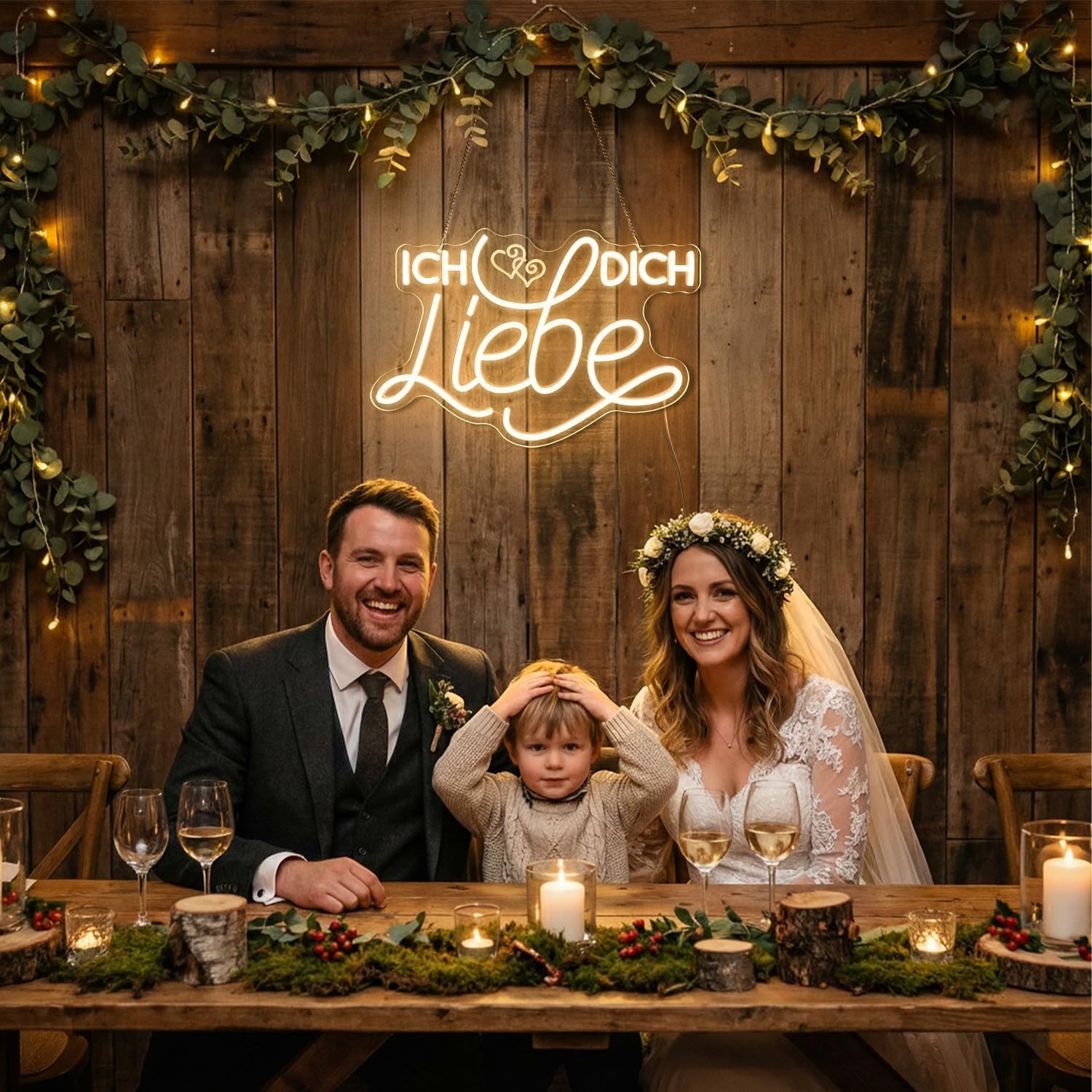 LED Neonlicht 'Ich liebe Dich' 58% Korting | Warmwit, 40x26cm