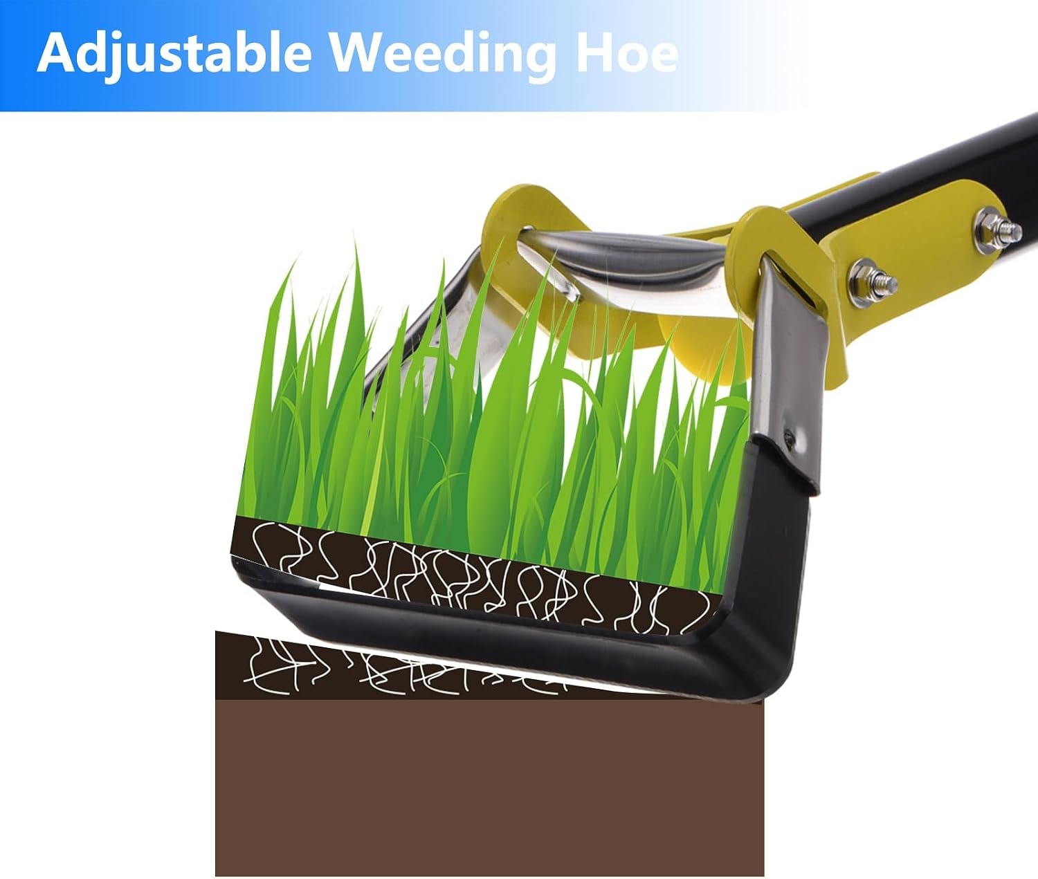 Verstelbare Hula Hoe Schoffel - Rugvriendelijk Onkruidwieden met Korting!