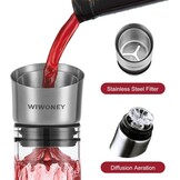 Wijnkaraf 1.5L met Beluchter | Besneeuwd Bergdesign | 59% Korting