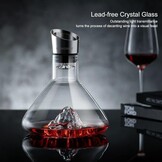 Wijnkaraf 1.5L met Beluchter | Besneeuwd Bergdesign | 59% Korting