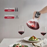 Wijnkaraf 1.5L met Beluchter | Besneeuwd Bergdesign | 59% Korting