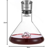 Wijnkaraf 1.5L met Beluchter | Besneeuwd Bergdesign | 59% Korting