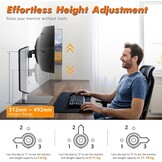 Monitorstandaard Vrijstaand 17-49" VESA 75/100mm - 34% Korting!
