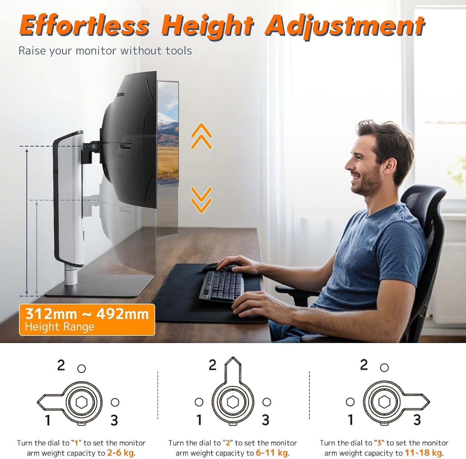 Monitorstandaard Vrijstaand 17-49" VESA 75/100mm - 34% Korting!