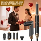 5-in-1 Heteluchtborstel Styler - Zwart, 46% Korting