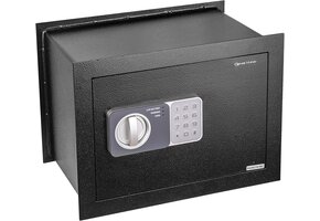 Elektronische Wandkluis Medium Zwart | Codeslot & Noodsleutel | 41% Korting
