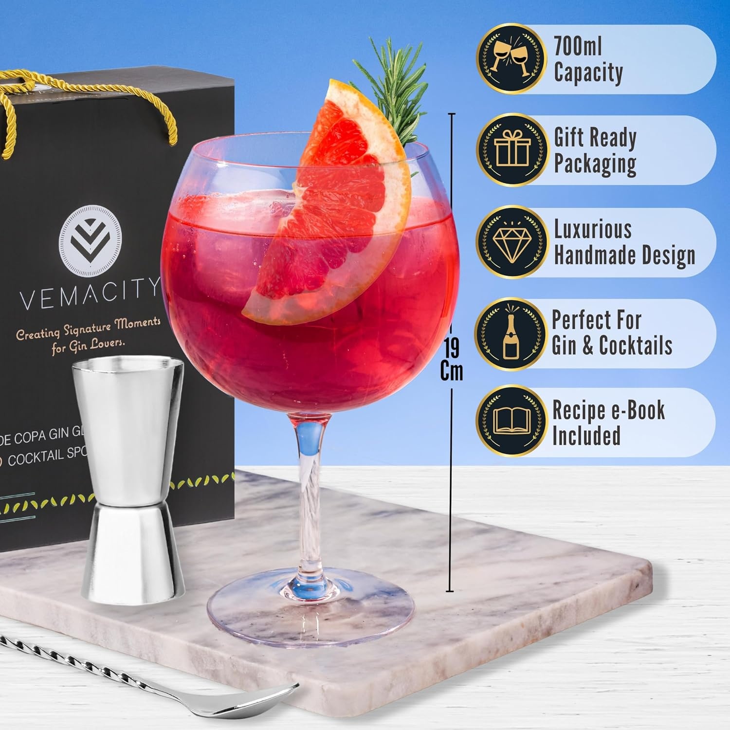 Gin Tonic Glazenset 2 stuks (58% korting)