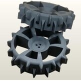 Off-road Wielen voor Bosch Robotmaaier (2 stuks, Zwart PLA) - 46% Korting