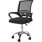 Ergonomische Bureaustoel Zwart Mesh met Korting - 34%