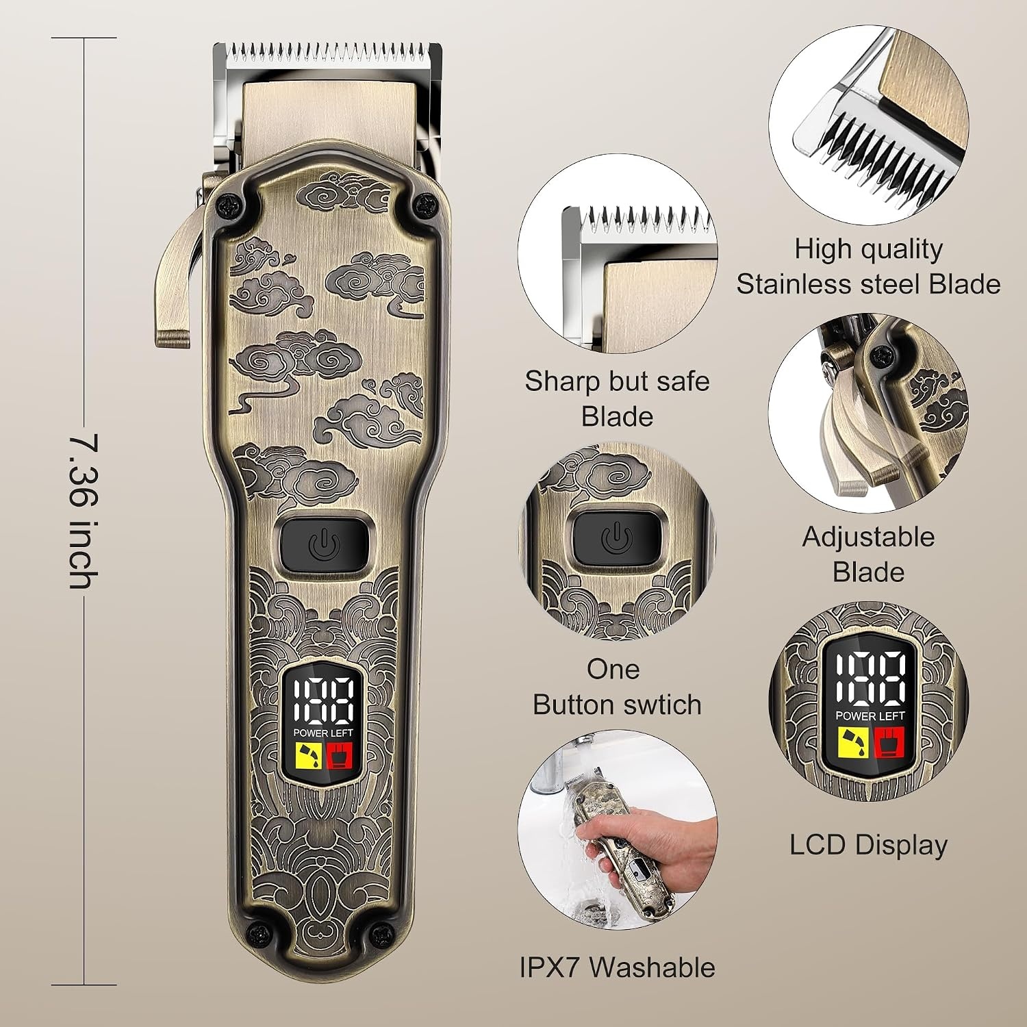 3-in-1 Trimmer: Baard, Lang Haar & Precisie | Waterdicht | -34%