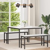 vidaXL Eettafel Wit 110x110cm - Massief Grenenhout (34% Korting)