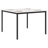 vidaXL Eettafel Wit 110x110cm - Massief Grenenhout (34% Korting)