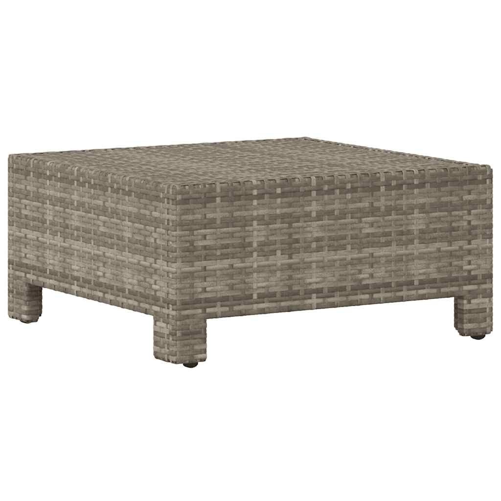 Voetensteun Poly Rattan Grijs - 34% Korting