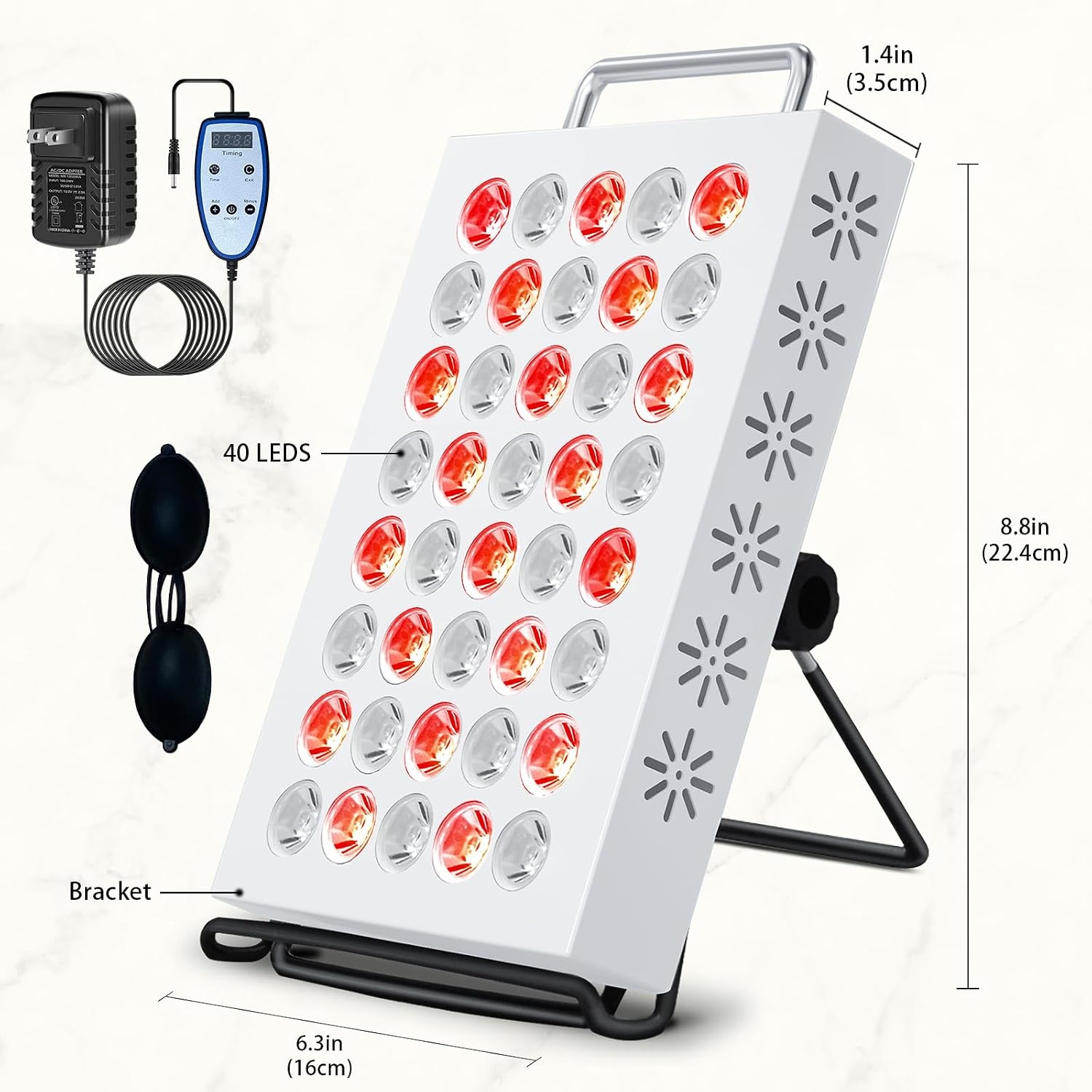 Roodlichtpaneel Therapie: 36W Dual-Wave voor Lichaam & Gezicht - 34% Korting