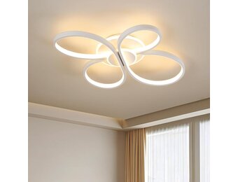 Dimbare LED Plafondlamp Bloemendesign 42W met Afstandsbediening - 34% Korting