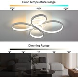 Dimbare LED Plafondlamp Bloemendesign 42W met Afstandsbediening - 34% Korting