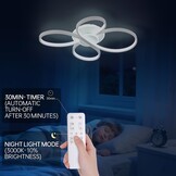 Dimbare LED Plafondlamp Bloemendesign 42W met Afstandsbediening - 34% Korting