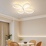 Dimbare LED Plafondlamp Bloemendesign 42W met Afstandsbediening - 34% Korting