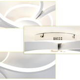 Dimbare LED Plafondlamp Bloemendesign 42W met Afstandsbediening - 34% Korting