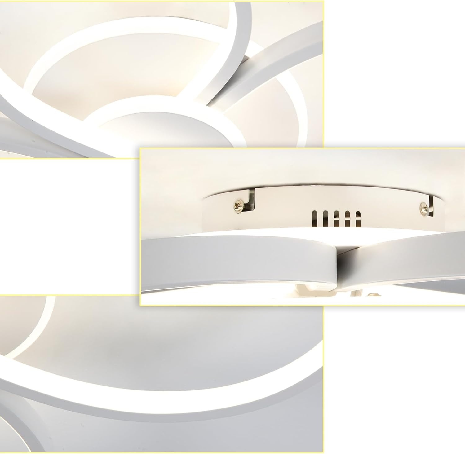 Dimbare LED Plafondlamp Bloemendesign 42W met Afstandsbediening - 34% Korting