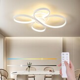 Dimbare LED Plafondlamp Bloemendesign 42W met Afstandsbediening - 34% Korting
